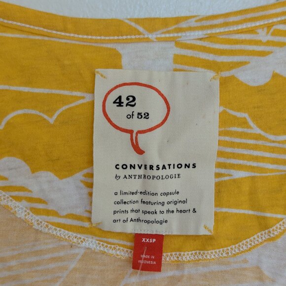 NWT Anthropologie Conversation Tee in Come Sail Away - Picture 6 of 7